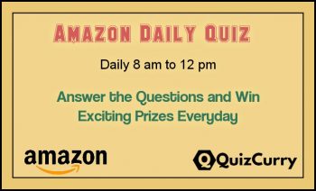 Amazon Quiz Answers today