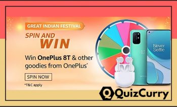 Amazon Spin and Win – win OnePlus 8Tv and other goodies from OnePlus