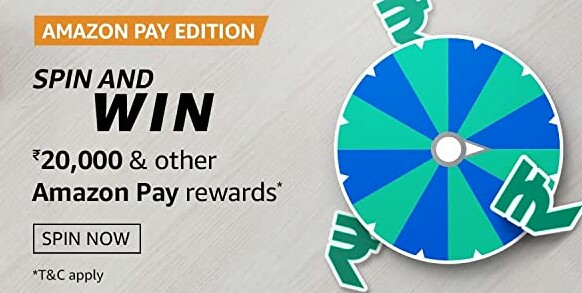 Amazon Pay Edition Spin and Win Quiz Answers