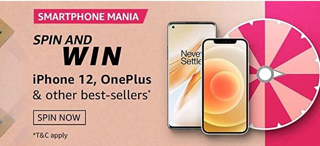 Amazon Smartphone Mania Spin and Win Quiz Answers