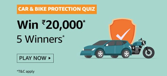 Amazon Car & Bike Protection Quiz Answers