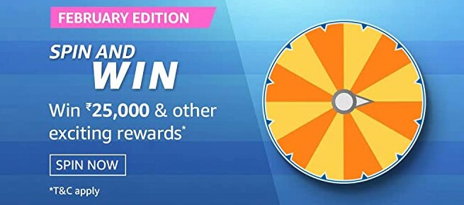 Amazon February Edition Spin and Win Quiz Answers