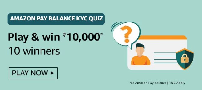 Amazon Pay Balance KYC Quiz Answers