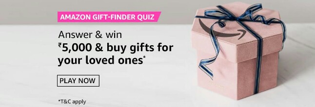 Amazon Gift-Finder Quiz Answers win Rs. 5000 Pay Balance