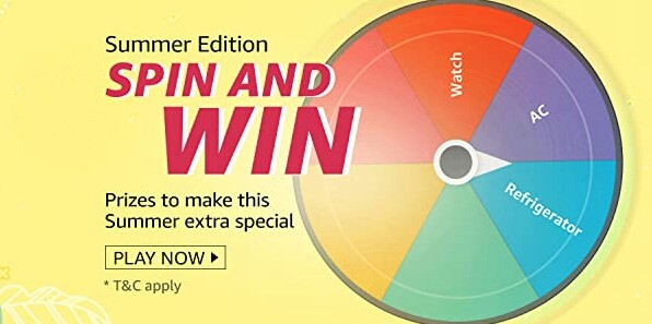 Amazon Summer Edition Spin and Win Quiz Answers